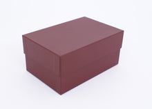 Load image into Gallery viewer, Archival Photo Box - Maroon Cloth - 284 x 185 x 135mm