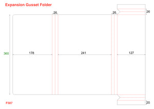 Expansion Gusset Folders